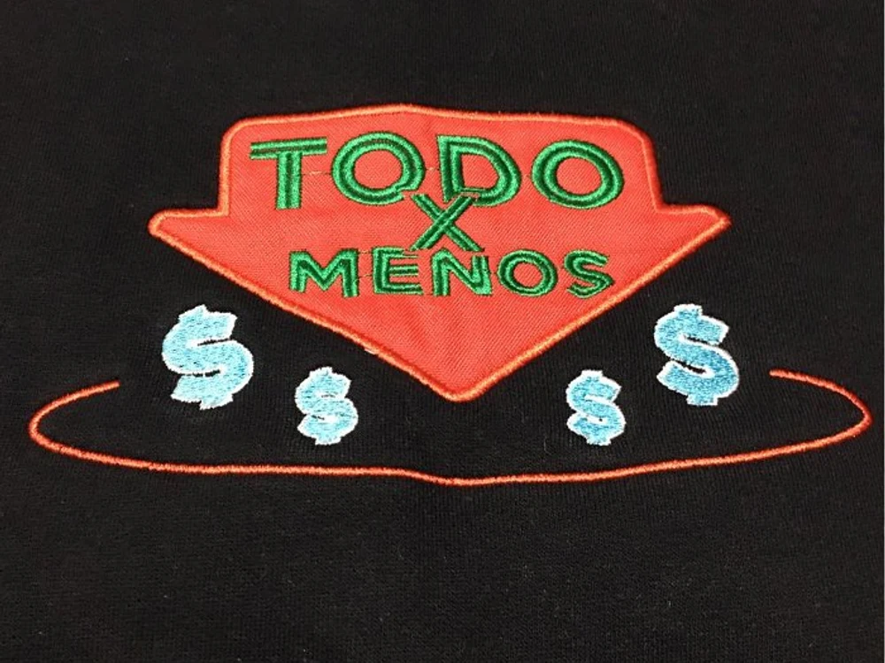 Bordado para Todo x Menos